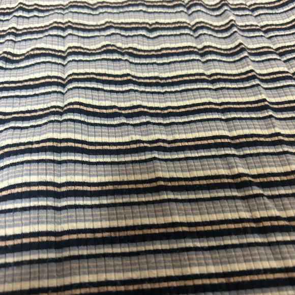 Hollister Spaghetti Strap Dress Blue and White Horizontal Stripes - Picture 3 of 4